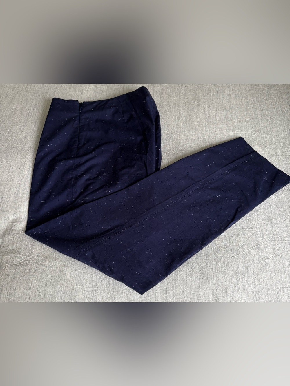 Piazza Sempione Navy Ankle-Length Pull-On Pants Sz M